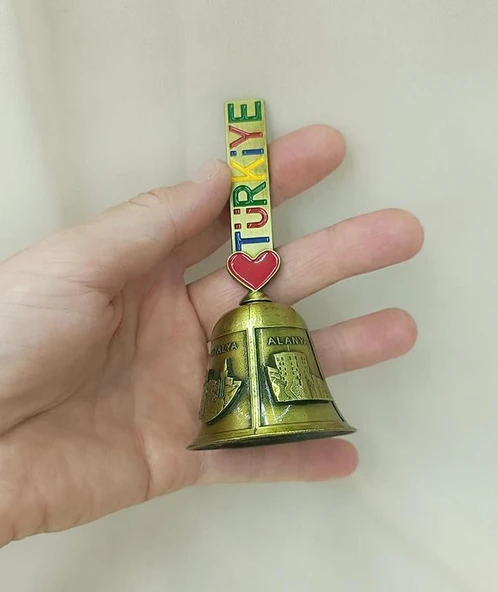 Zil Çan Resepsion Otel Okul Sallama Zili Metal Türkiye Yazılı Nostalji Müzikal Antalya Görseli - 2