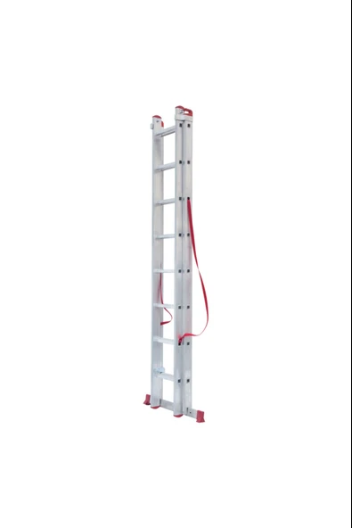 ASVERA 2 Parça x 3 Metre = 6 Metre A Tipi Alüminyum Merdiven – Profesyonel, Katlanabilir & Yerli Üretim - Resim 3