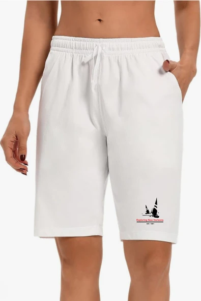 Süperlife Kadın Yelken Baskılı Standart &Regular Kalıp Şort SPR25SRk083 - 7