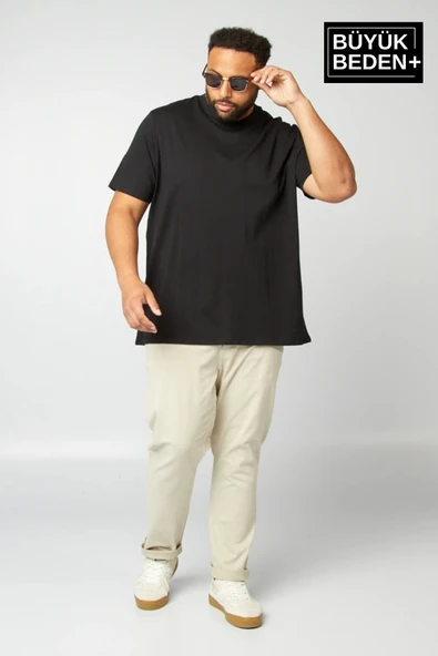 Erkek Büyük Beden V Yaka Tshırt SPRBTS09 - 2