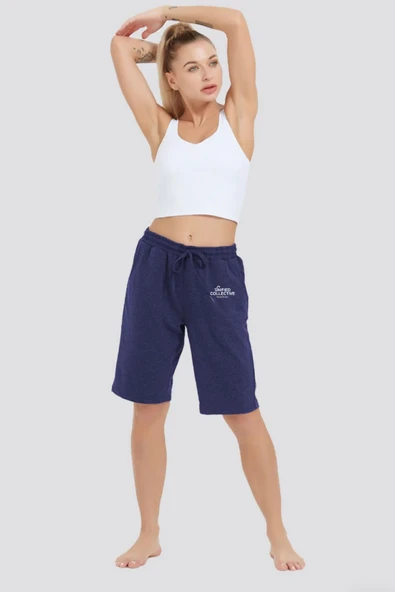 Süperlife Kadın Unified Collective Baskılı Standart &Regular Kalıp Şort SPR25SRK084 - 8