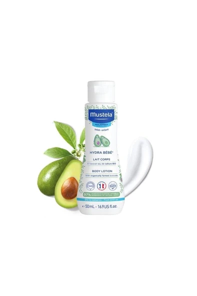 Mustela Hydra Bebe  Vücut Losyonu 50 Ml -ÇANTA BOY- SKT: 03/2027