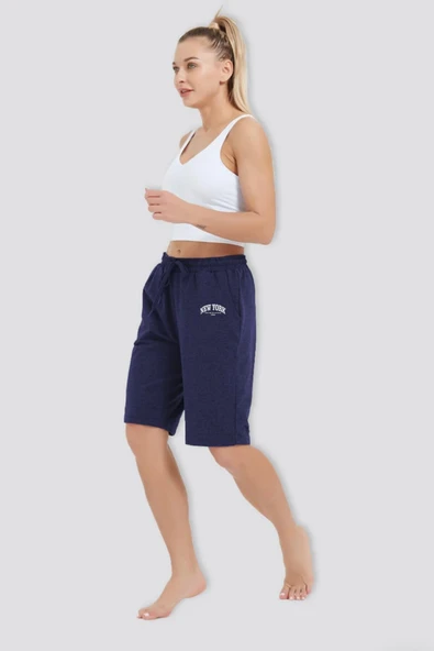 Süperlife Kadın New York Baskılı Standart &Regular Kalıp Şort SPR25SRK085 - 6