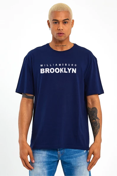 Süperlife Erkek Bisiklet Yaka Willams.Brooklyn Baskılı Tshirt SPR25TS31 - 5
