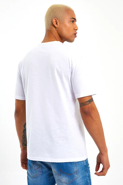 Erkek Bisiklet Yaka  New York Baskılı Tshirt SPR25TS29 - 9