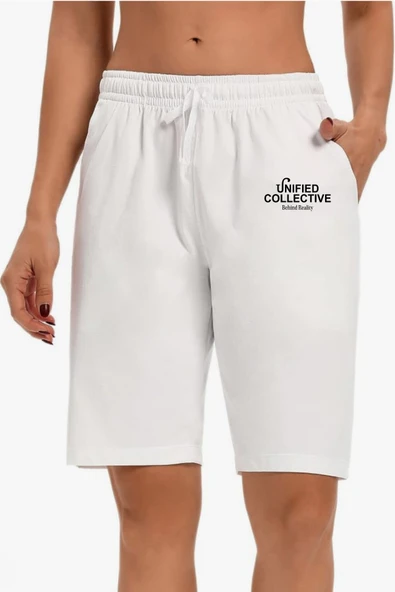 Süperlife Kadın Unified Collective Baskılı Standart &Regular Kalıp Şort SPR25SRK084 - 3