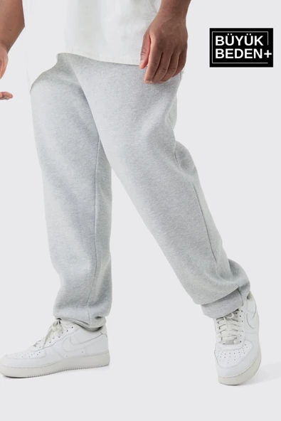 Ikili Eşofman Büyük Beden Lastik Paça İnce Eşofman Altı SPR25BEA51-2 - 2