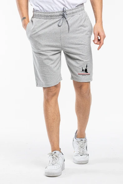 Erkek Yelken Baskılı Standart &Regular Kalıp Şort SPR25SR083 - Resim 3