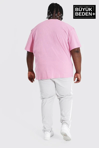 Erkek Büyük Beden Willams.Brooklyn Baskılı Bisiklet Yaka Tshırt SPR25BTS15 - 6