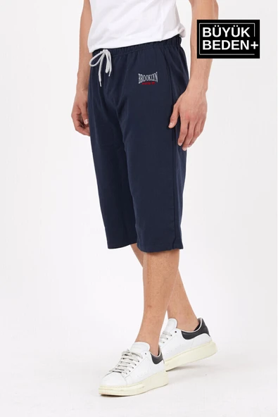 Erkek Büyük Beden N.Brooklyn Baskılı Standart &Regular Kalıp Şort SPR25BSR089 - 7