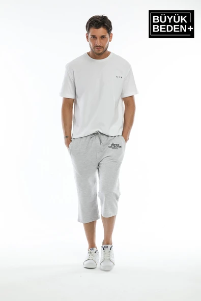 Erkek Büyük Beden Unified Collective Baskılı Standart &Regular Kalıp Şort SPR25BSR088 - Resim 7