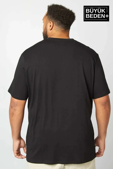 Erkek Büyük Beden V Yaka Tshırt SPRBTS09 - 3