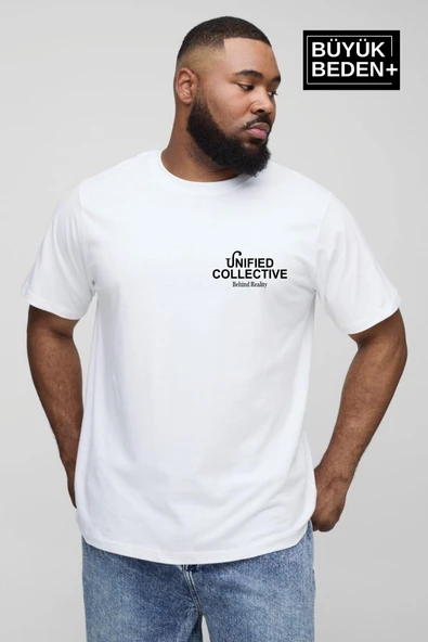 Erkek Büyük Beden Unified Collective Baskılı Bisiklet Yaka Tshırt SPR25BTS905 ürün görseli 1