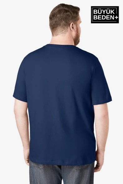 Erkek Büyük Beden Brooklyn 1970 Baskılı Bisiklet Yaka Tshırt SPR25BTS904 - 6