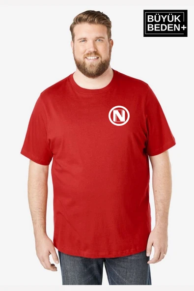 Erkek Büyük Beden N Baskılı Bisiklet Yaka Tshırt SPR25BTS902 - 11