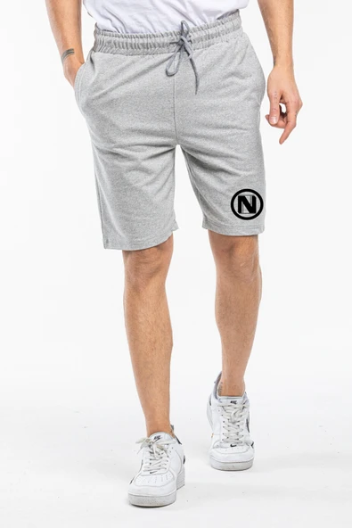 Erkek N Baskılı Standart &Regular Kalıp Şort SPR25SR082 - Resim 5