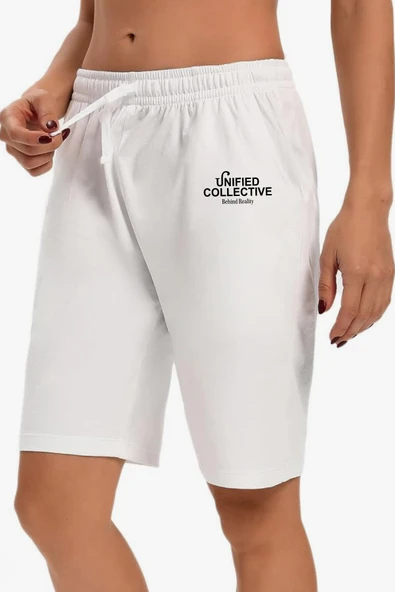 Süperlife Kadın Unified Collective Baskılı Standart &Regular Kalıp Şort SPR25SRK084 - 4