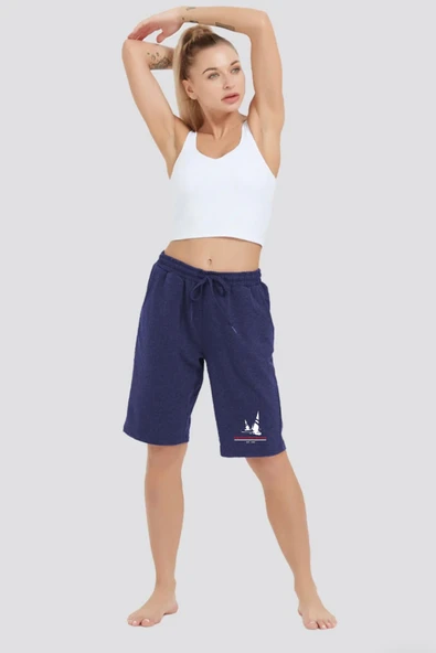 Süperlife Kadın Yelken Baskılı Standart &Regular Kalıp Şort SPR25SRk083 - 4