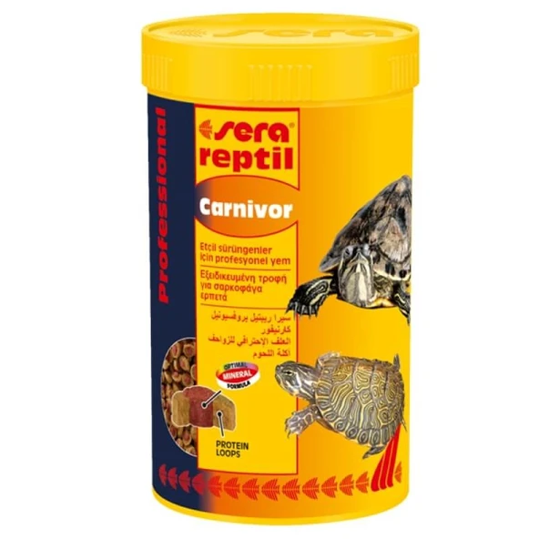 Sera Reptil Carnivor Su Kaplumbağası Yemi 250ml 85gr