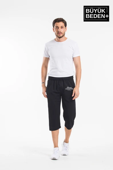 Süperlife Erkek Büyük Beden Unified Collective Baskılı Standart &Regular Kalıp Şort SPR25BSR088