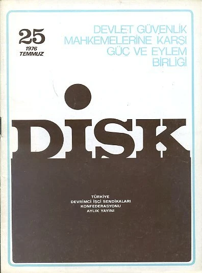 DİSK Dergisi 25 Temmuz 1976