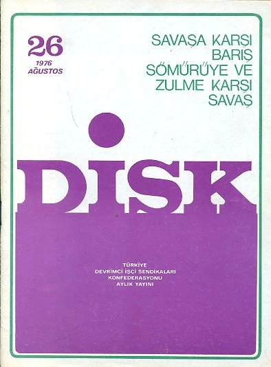 DİSK Dergisi 26 Ağustos 1976