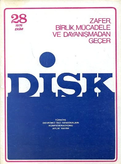 DİSK Dergisi 28 Ekim 1976