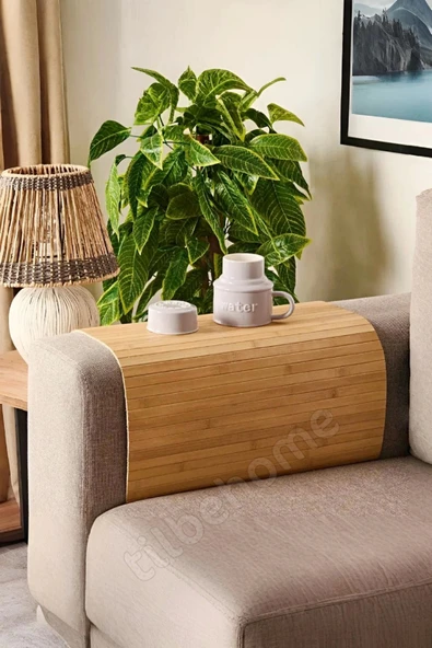 Tilbe Home Naturel Bambu Kaydırmaz Çamaşır Makinası Üstü Örtüsü Mutfak Bulaşık Matı Su Geçirmez Banyo Matı - 2