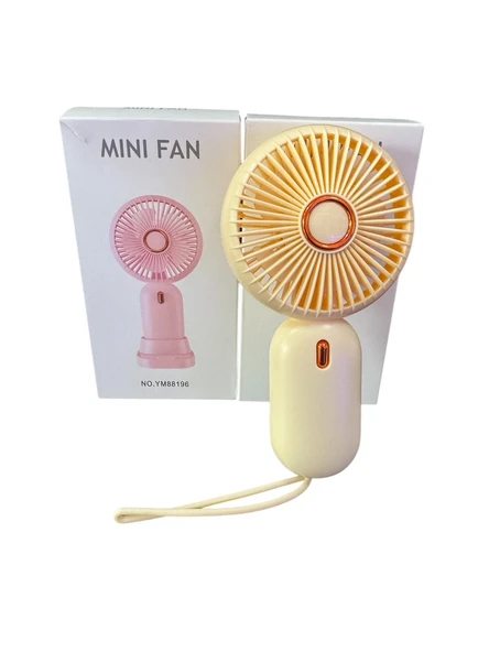 Avuç İçi Taşınabilir Şarjlı Mini Vantilatör El Fanı YM88196 - 7