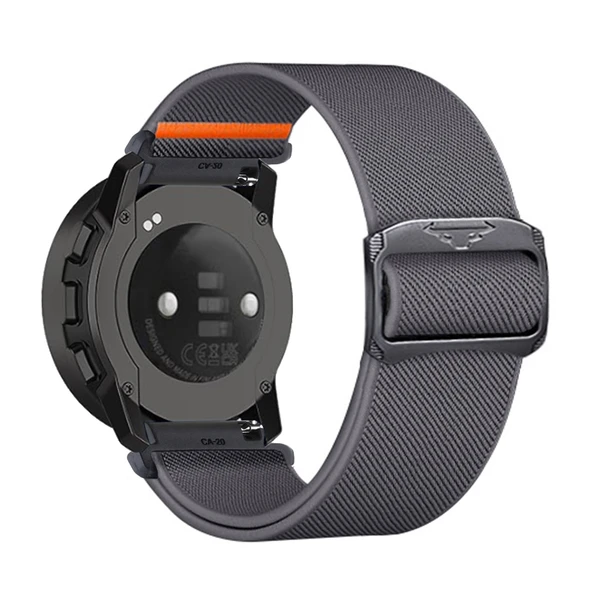 Suunto 7/9/Spartan Model Naylon Elastik Kordon - Gri