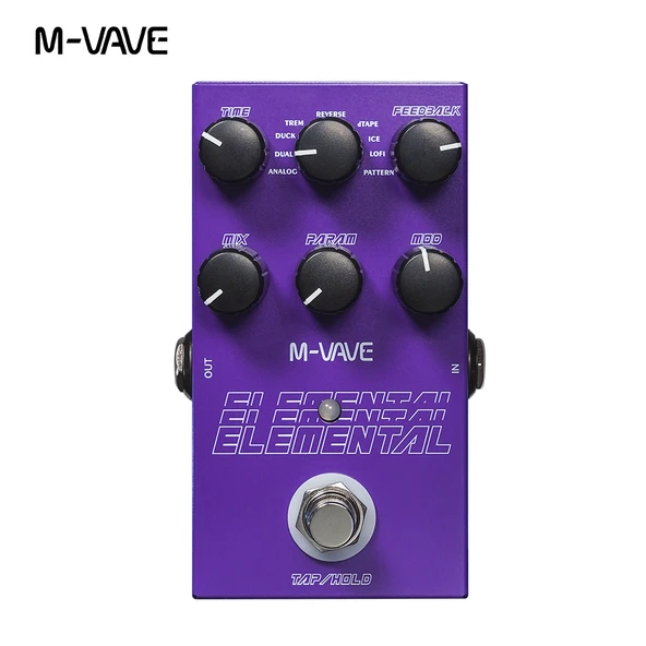 Dijital Delay Gitar Efekt Pedalı - 9 Efektli - TAP/HOLD Modu
