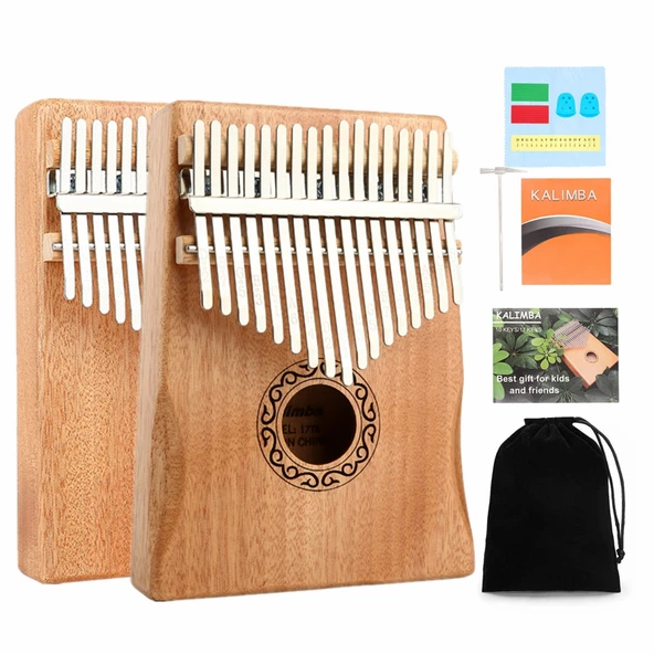 Kalimba Başparmak Piyano - Asma Desenli - 21 Tuşlu - 2