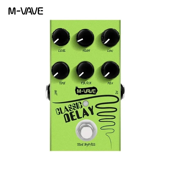 Classic Delay Gitar Efekt Pedalı - True Bypass - 600ms