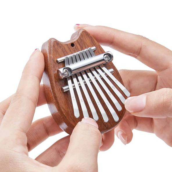 8 Tuşlu Kalimba Başparmak Piyano - Kedi Şekilli