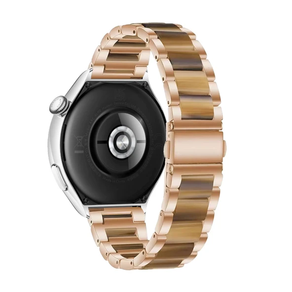 Huawei Watch GT 4/GT 3/GT 2 46mm için Reçine Bileklik - Şampanya Kehribar