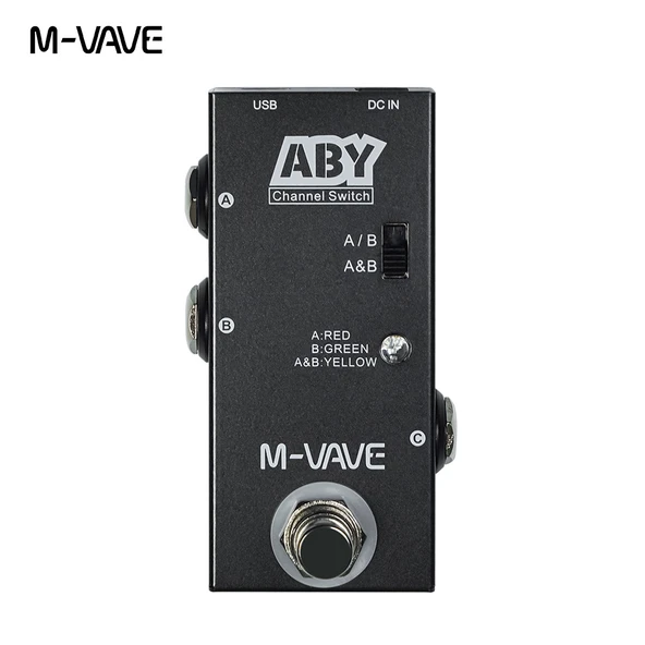 ABY Kanal Gitar Pedal Seçici - İki Yönlü