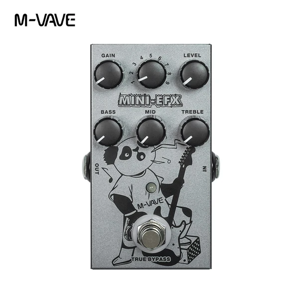 Gitar Efekt Pedalı - Overdrive, Distortion, Boost, 3 Band EQ, True Bypass