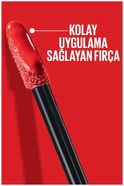 Maybelline New York Super Stay Vinyl Ink Uzun Süre Kalıcı Likit Parlak Ruj 35 Cheeky - 5