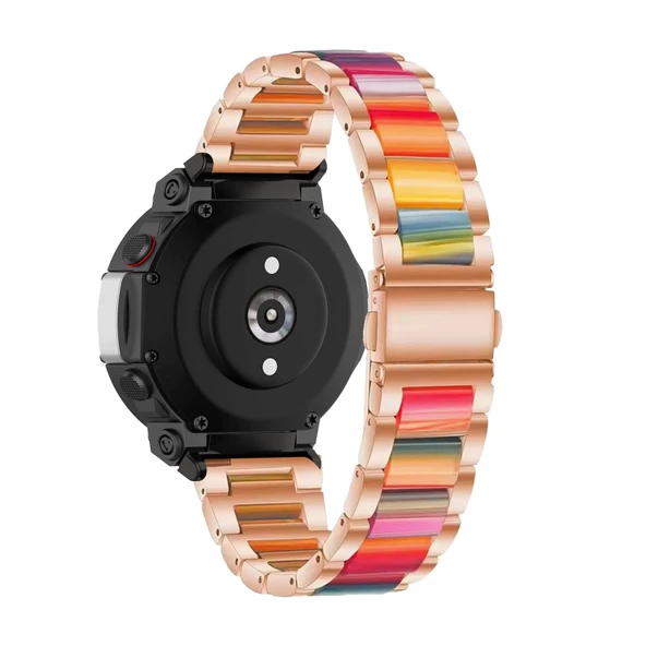 Amazfit T-Rex 3 Uyumlu Reçine Bileklik Kordon - Şampanya Renkli