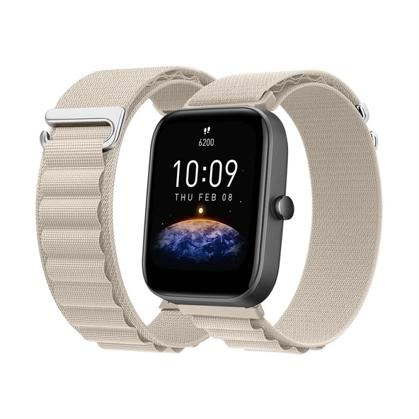 Amazfit Bip Serisi Akıllı Saat için Alpine Loop Kumaş Kordon - Renk A