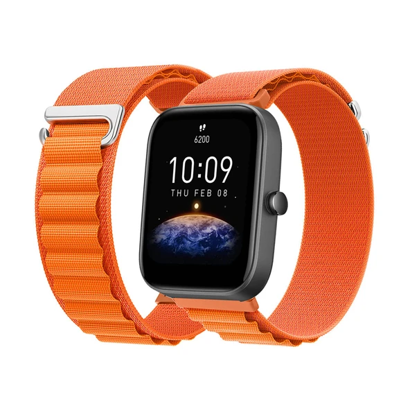 Amazfit Bip Serisi Akıllı Saat için Alpine Loop Kumaş Kordon - Renk D