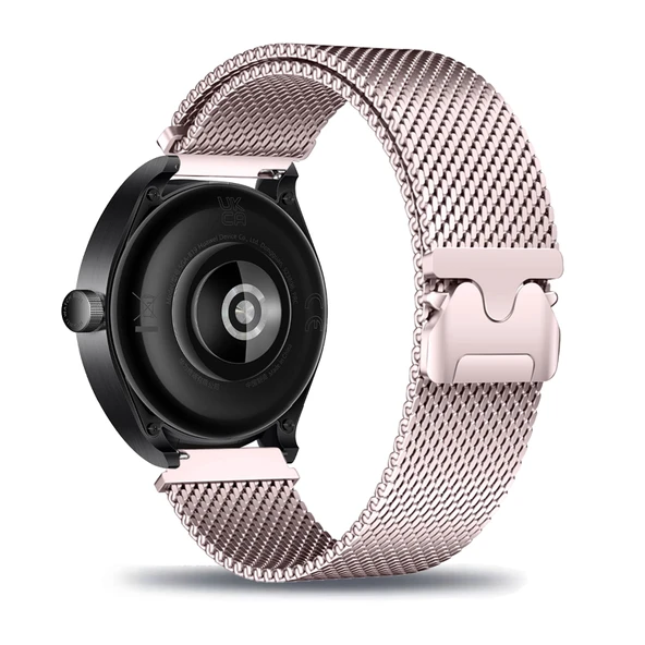 Huawei Watch Ultimate/Buds için Milanese Paslanmaz Çelik Manyetik Kordon - Pembe Mor