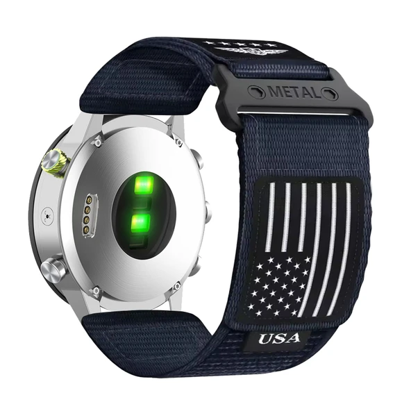 Garmin Approach S60 için Naylon Cırt Cırtlı Kordon - Mavi