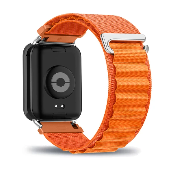 Xiaomi Mi Band 8 Pro/9 Pro Uyumlu Naylon Kordon - Turuncu