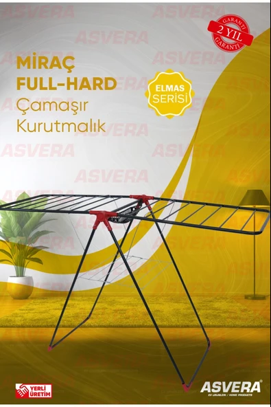 ASVERA MİRAÇ FULL-HARD ÇAMAŞIR KURUTMALIK