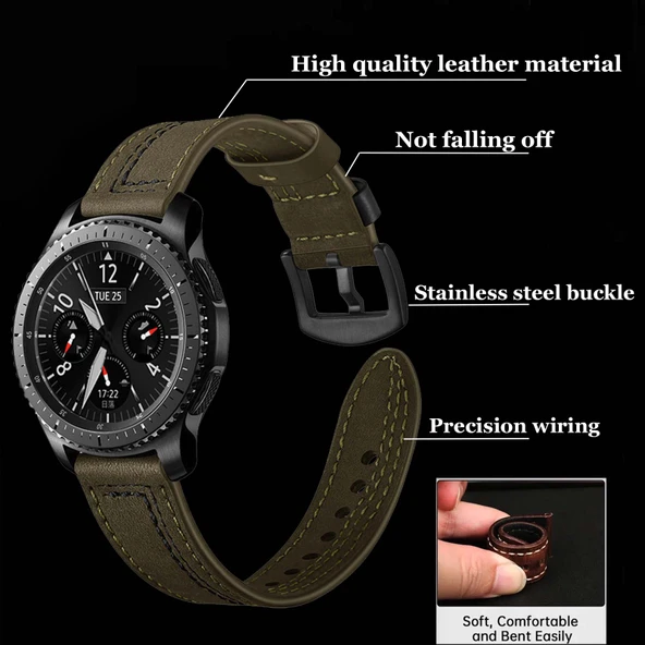 Xiaomi Redmi Watch 2 Lite Uyumlu Deri Kordon - Renk K - 5