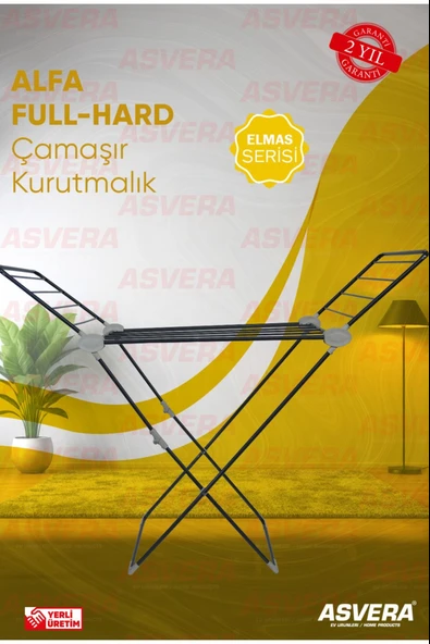 ASVERA ALFA KANATLI ÇAMAŞIR KURUTMALIK