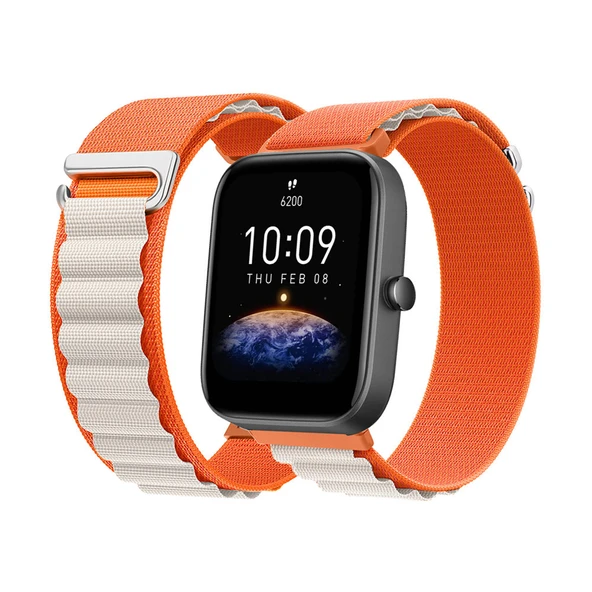 Amazfit Bip Serisi Akıllı Saat için Alpine Loop Kumaş Kordon - Renk J