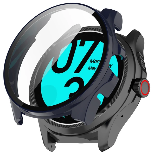 Ticwatch Pro 5 Koyu Mavi Koruyucu Tampon Kılıf