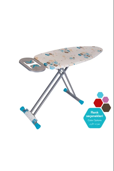 ASVERA GALA Ütü Masası | 45x126 cm Geniş, Ayarlanabilir, Buhar Geçiren Metal Tabla ürün görseli